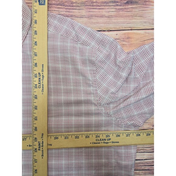 Untuckit Mens XXX-Large Button-Up Shirt Nylon Blend Red & White Checkered - Picture 8 of 8